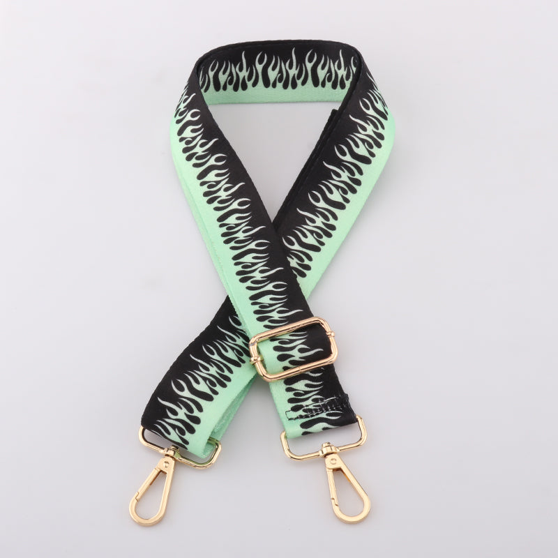 Colorful Flame Pattern Bag Strap