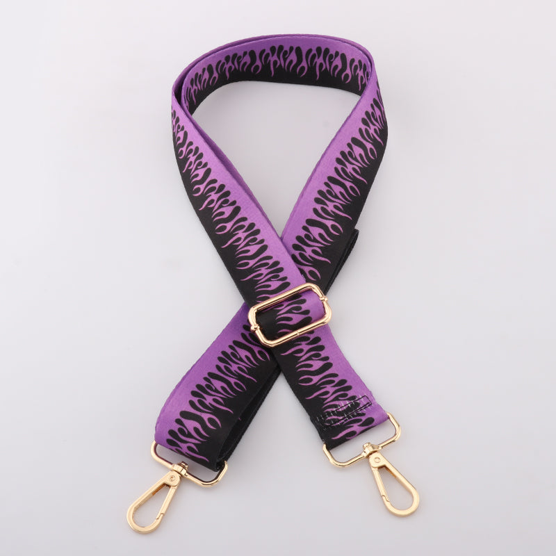 Colorful Flame Pattern Bag Strap