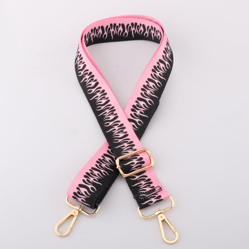 Colorful Flame Pattern Bag Strap