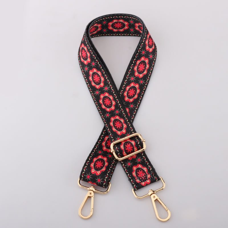 Floral Print Bag Shoulder Strap