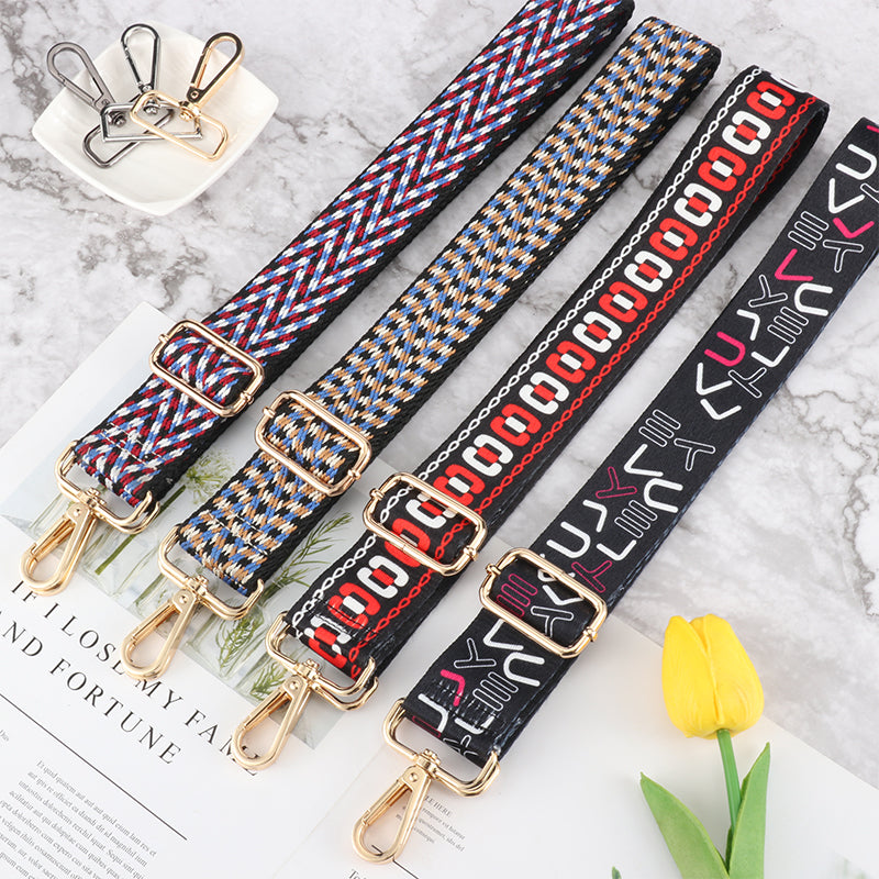 Wandering Letter Tricolor Arrow Bag Shoulder Strap