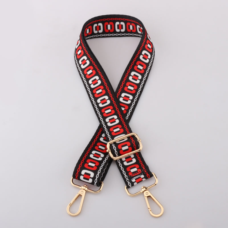 Wandering Letter Tricolor Arrow Bag Shoulder Strap
