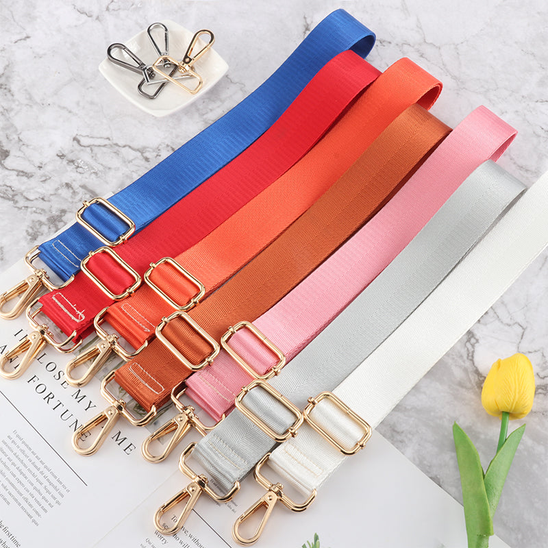 Solid Color Jacquard Bag Strap