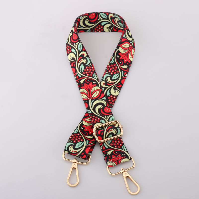 Floral Print Bag Shoulder Strap