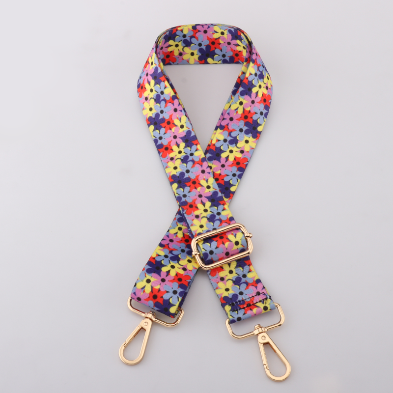 Floral Print Bag Shoulder Strap