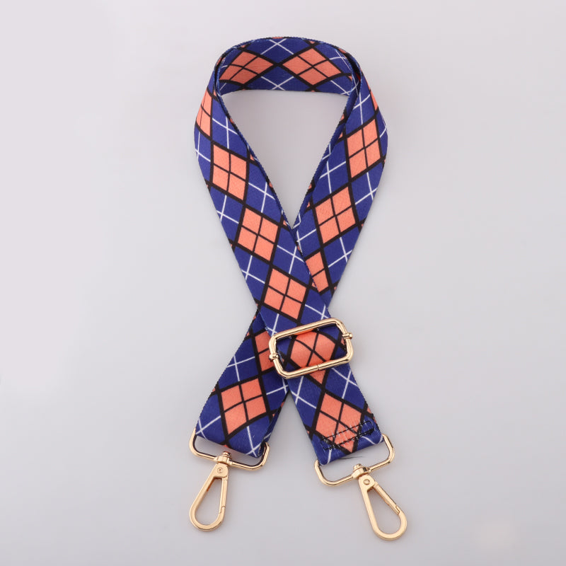 Various Checkered Textured Bag Shoulder Strap