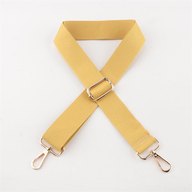 Twill Cotton Solid Color Bag Shoulder Strap