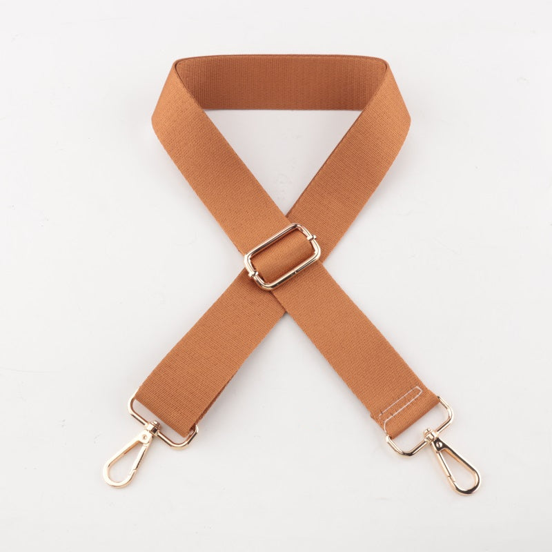 Twill Cotton Solid Color Bag Shoulder Strap
