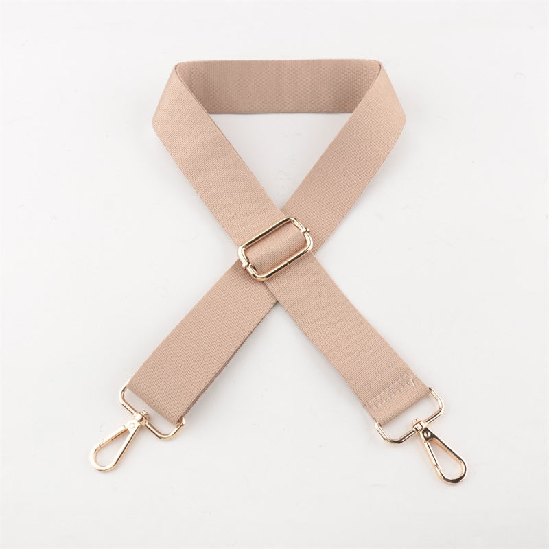Twill Cotton Solid Color Bag Shoulder Strap