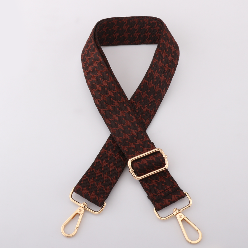 Houndstooth Textured Bag Strap