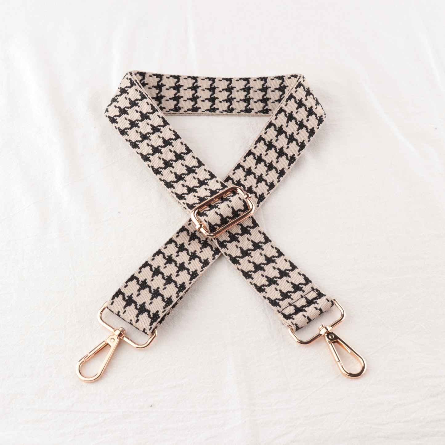 Houndstooth Textured Bag Strap