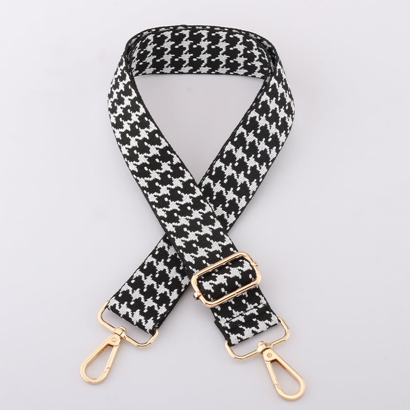 Houndstooth Textured Bag Strap