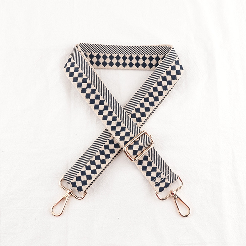 Check Stripe Pattern Bag Strap