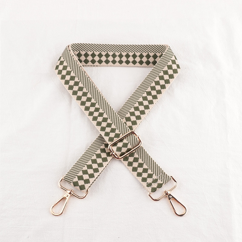 Check Stripe Pattern Bag Strap