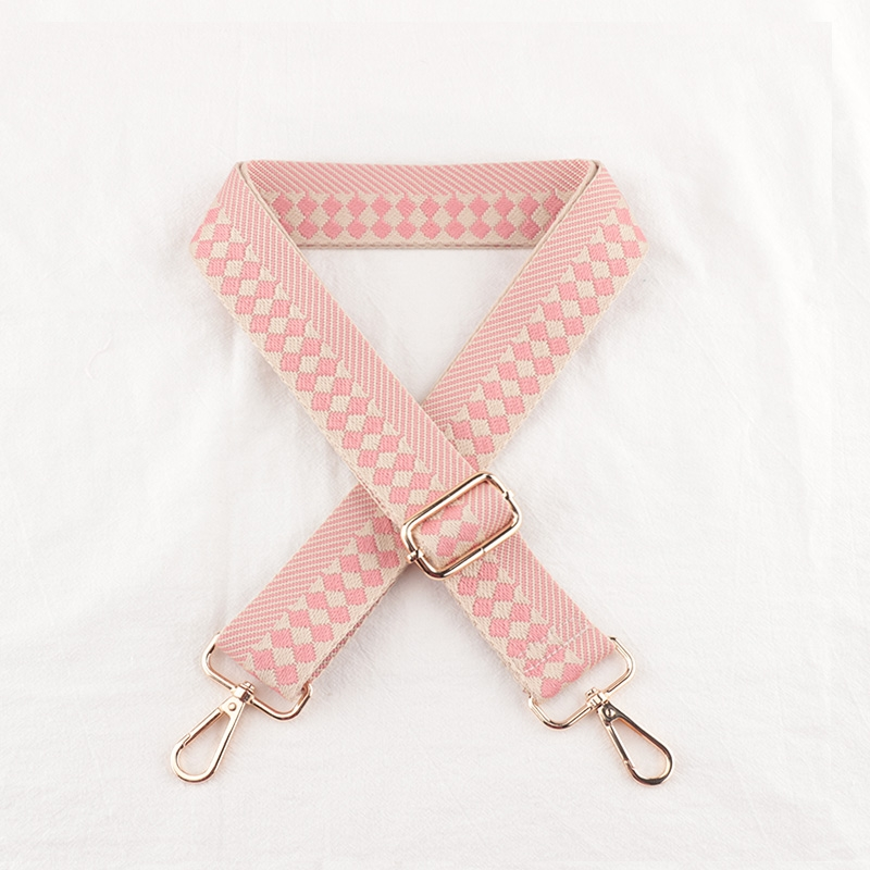 Check Stripe Pattern Bag Strap
