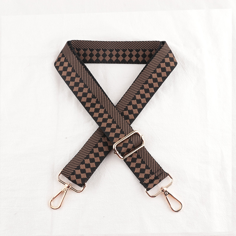 Check Stripe Pattern Bag Strap