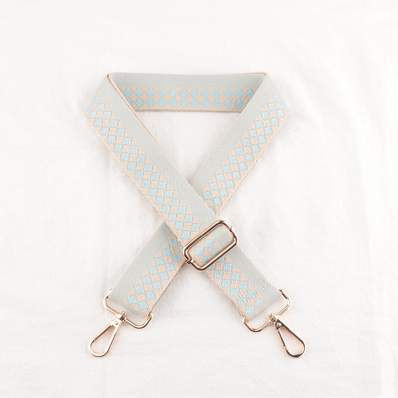 Check Stripe Pattern Bag Strap