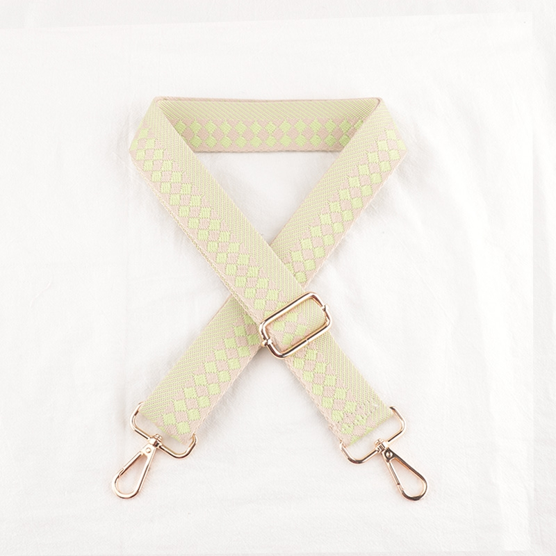 Check Stripe Pattern Bag Strap