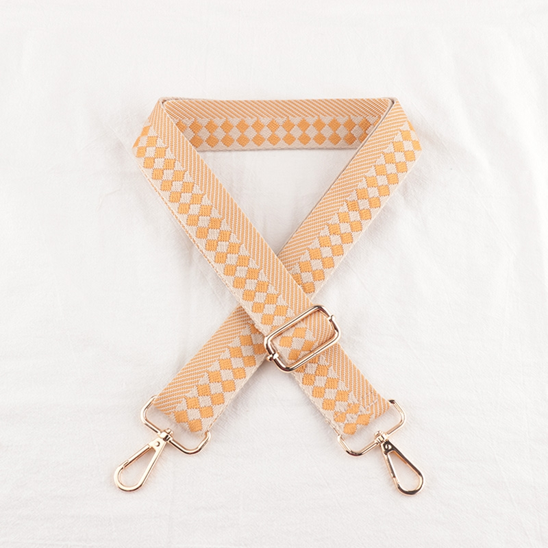 Check Stripe Pattern Bag Strap