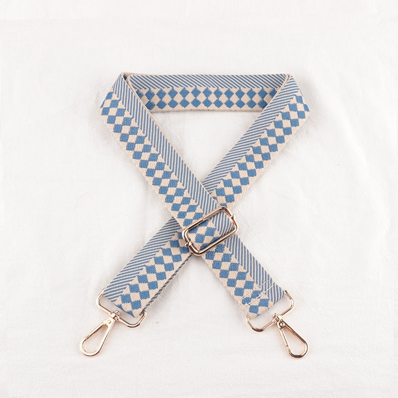 Check Stripe Pattern Bag Strap