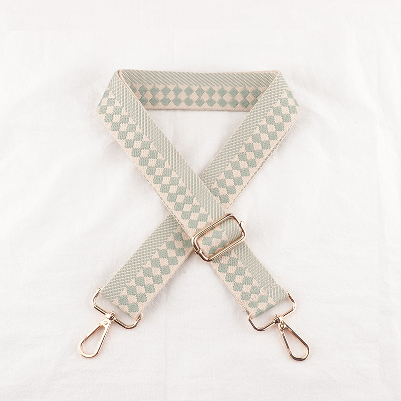 Check Stripe Pattern Bag Strap