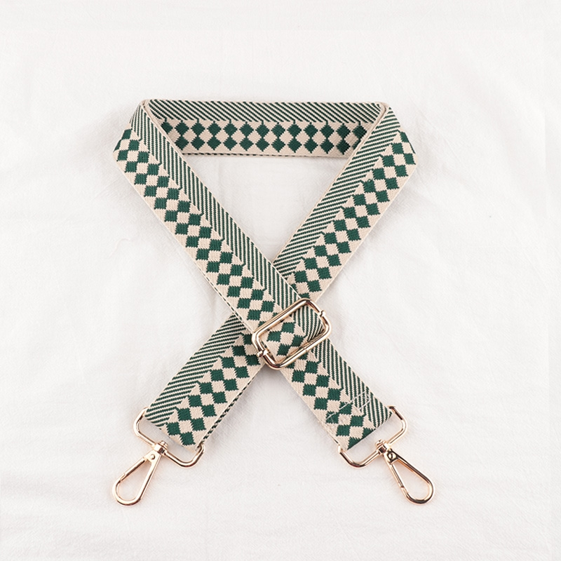 Check Stripe Pattern Bag Strap