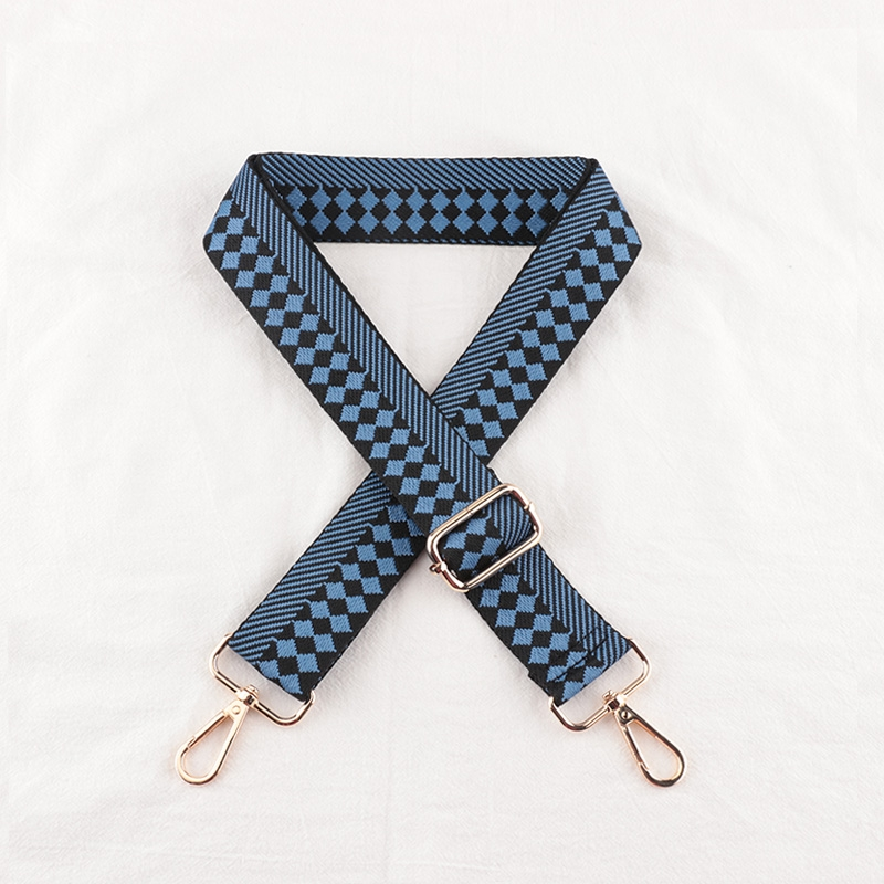 Check Stripe Pattern Bag Strap