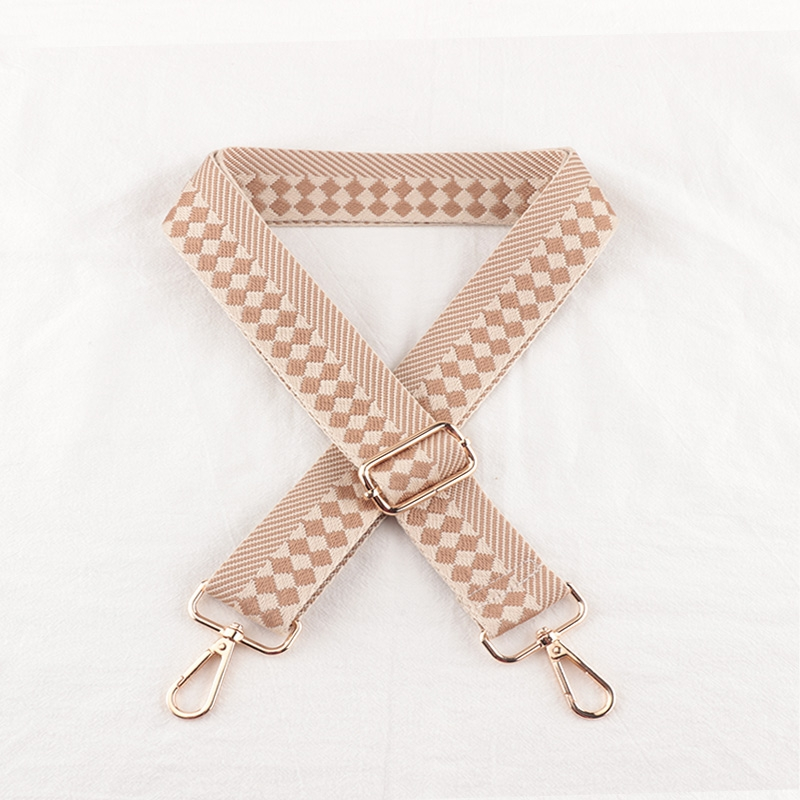 Check Stripe Pattern Bag Strap