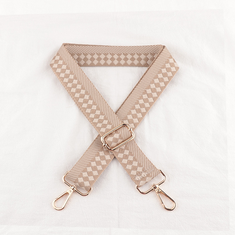 Check Stripe Pattern Bag Strap