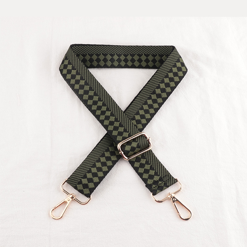 Check Stripe Pattern Bag Strap