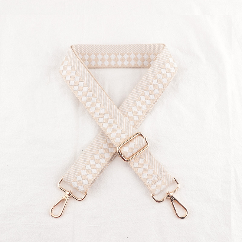 Check Stripe Pattern Bag Strap