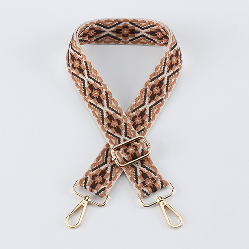 Multicolor Jacquard Bag Shoulder Strap