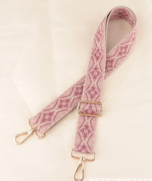 Multicolor Jacquard Bag Shoulder Strap