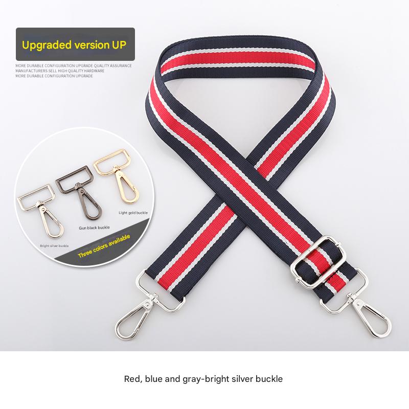 Colorful striped shoulder straps