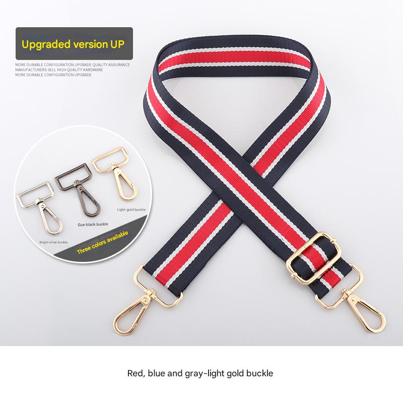Colorful striped shoulder straps