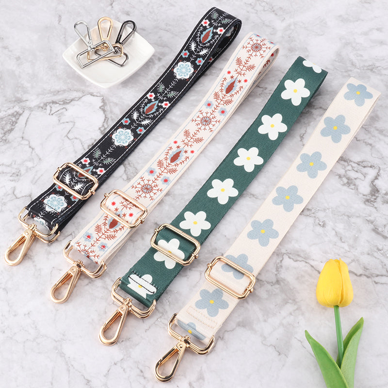 Snowflake Flower Pattern Bag Shoulder Strap