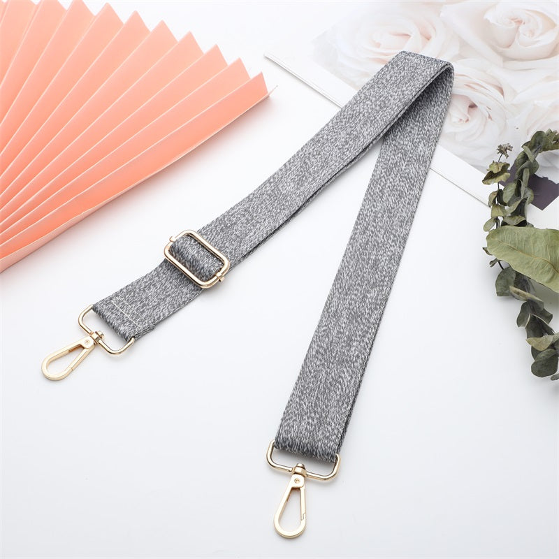 Solid Color Woolen Pattern Bag Strap