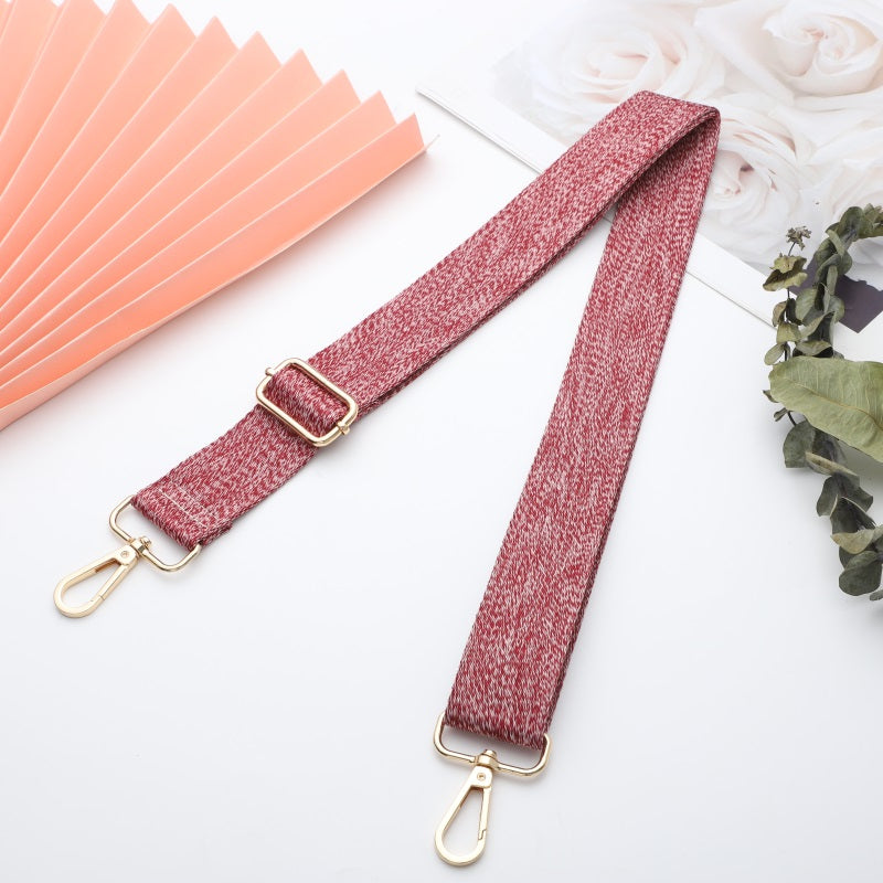Solid Color Woolen Pattern Bag Strap