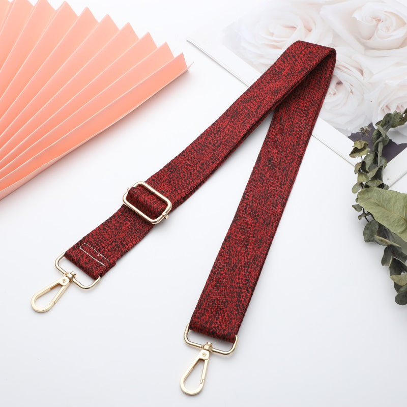 Solid Color Woolen Pattern Bag Strap