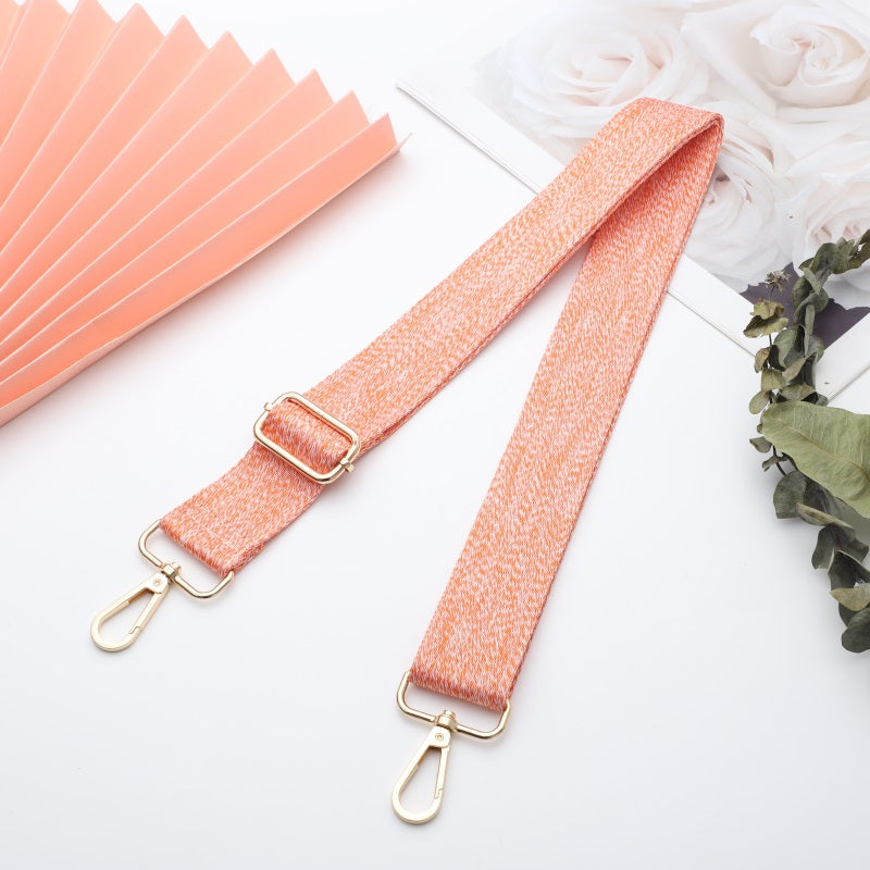 Solid Color Woolen Pattern Bag Strap