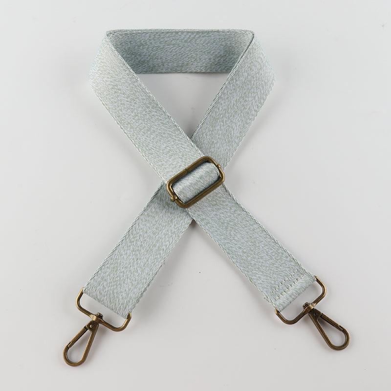 Solid Color Woolen Pattern Bronze Buckle Shoulder Straps