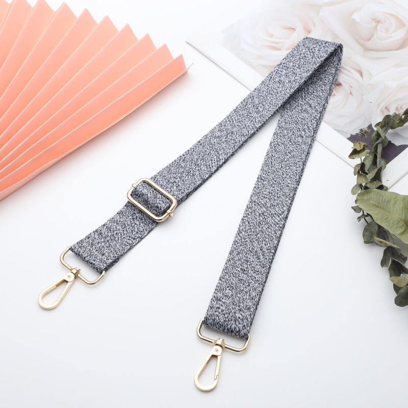 Solid Color Woolen Pattern Bag Strap