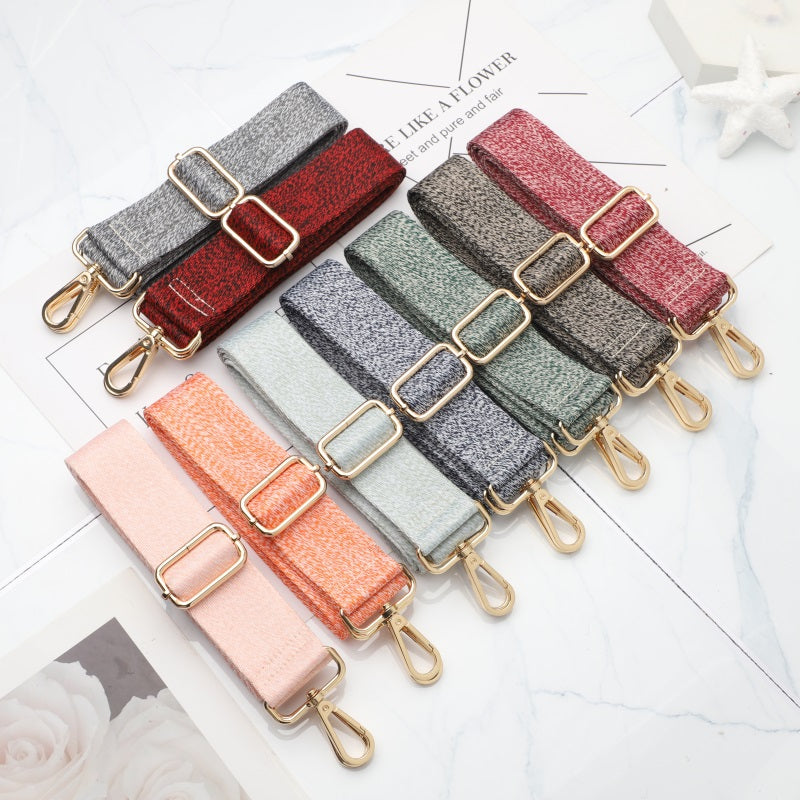Solid Color Woolen Pattern Bag Strap
