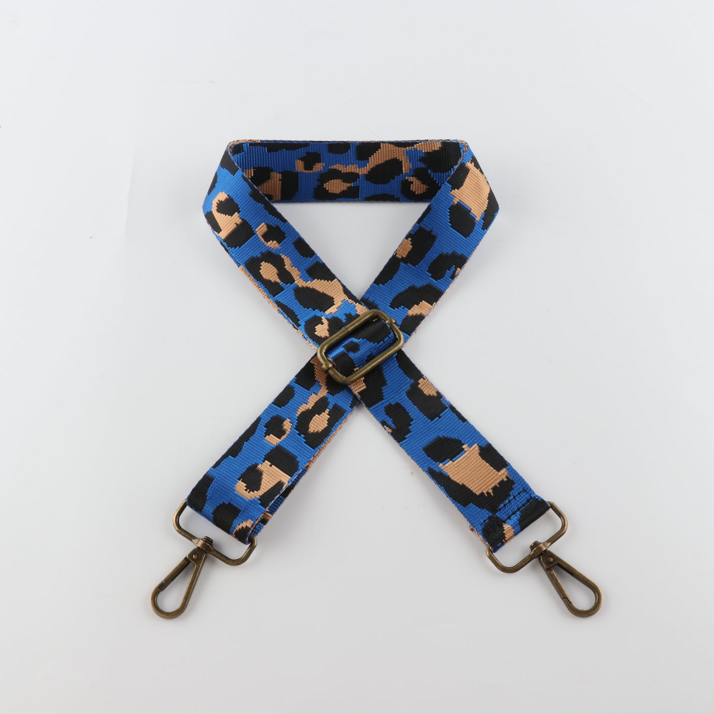Contrasting Color Leopard Print Bag Strap