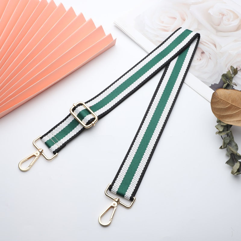 Striped Jacquard Bag Shoulder Strap