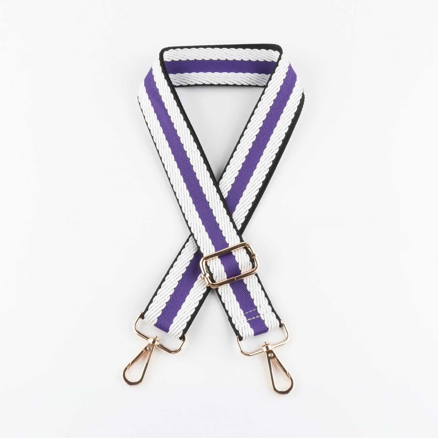 Striped Jacquard Bag Shoulder Strap