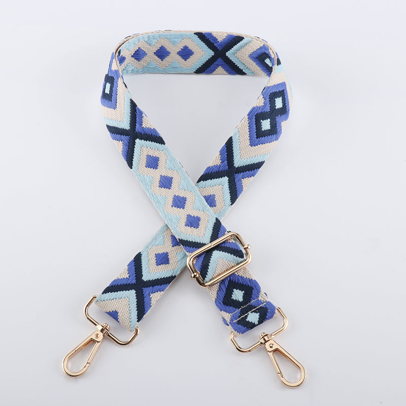 Symmetrical Graphic Textured Shoulder Strap