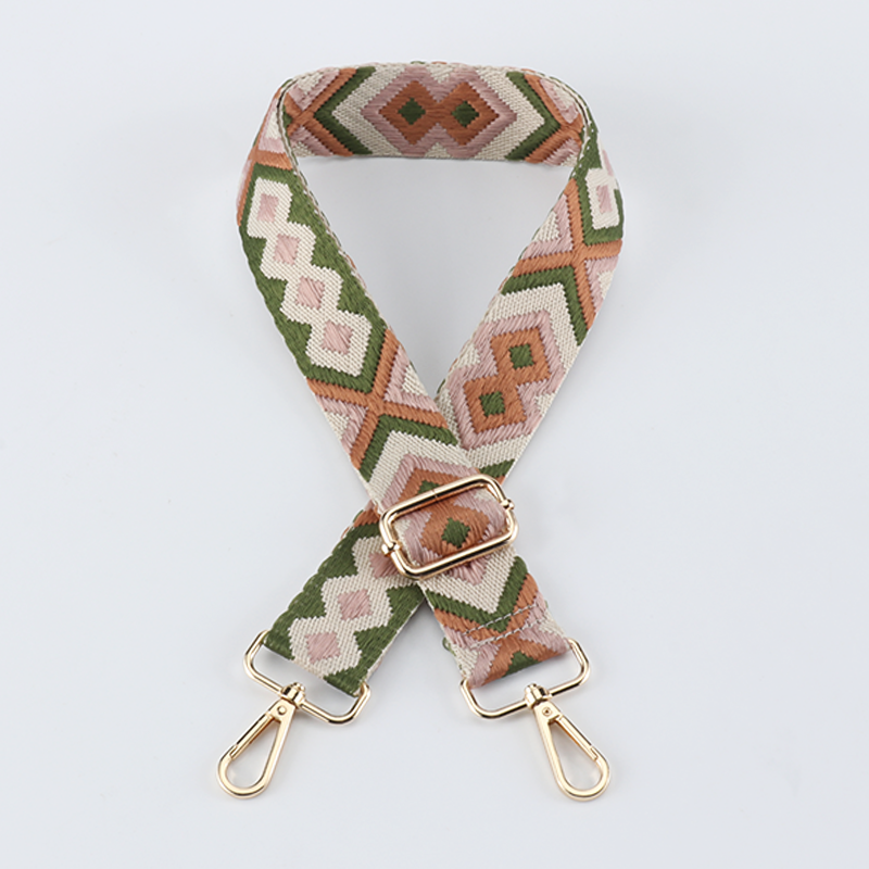 Symmetrical Graphic Textured Shoulder Strap