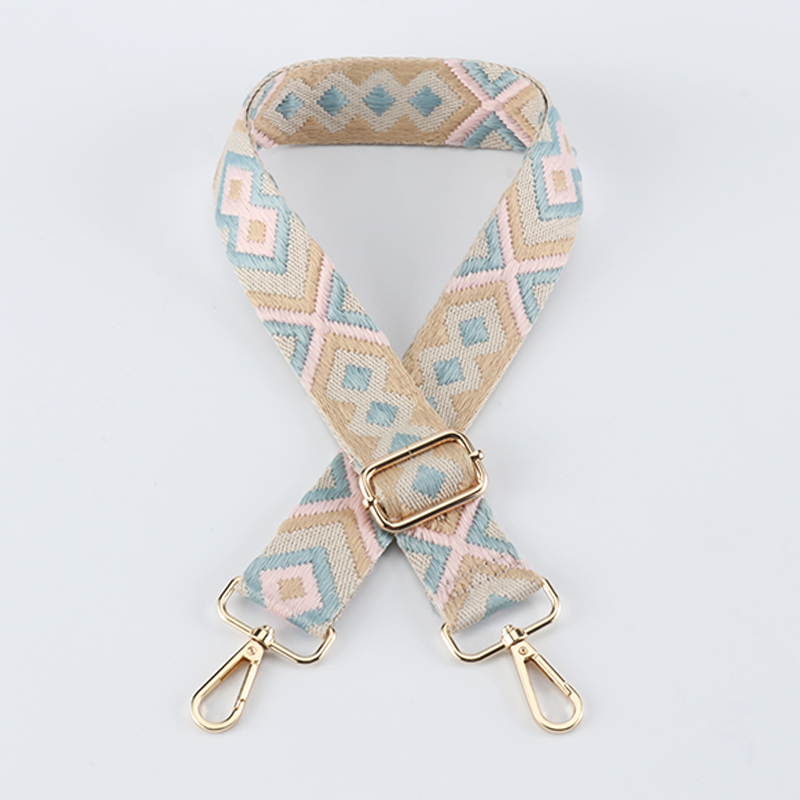 Symmetrical Graphic Textured Shoulder Strap