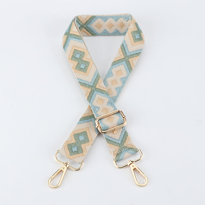 Symmetrical Graphic Textured Shoulder Strap